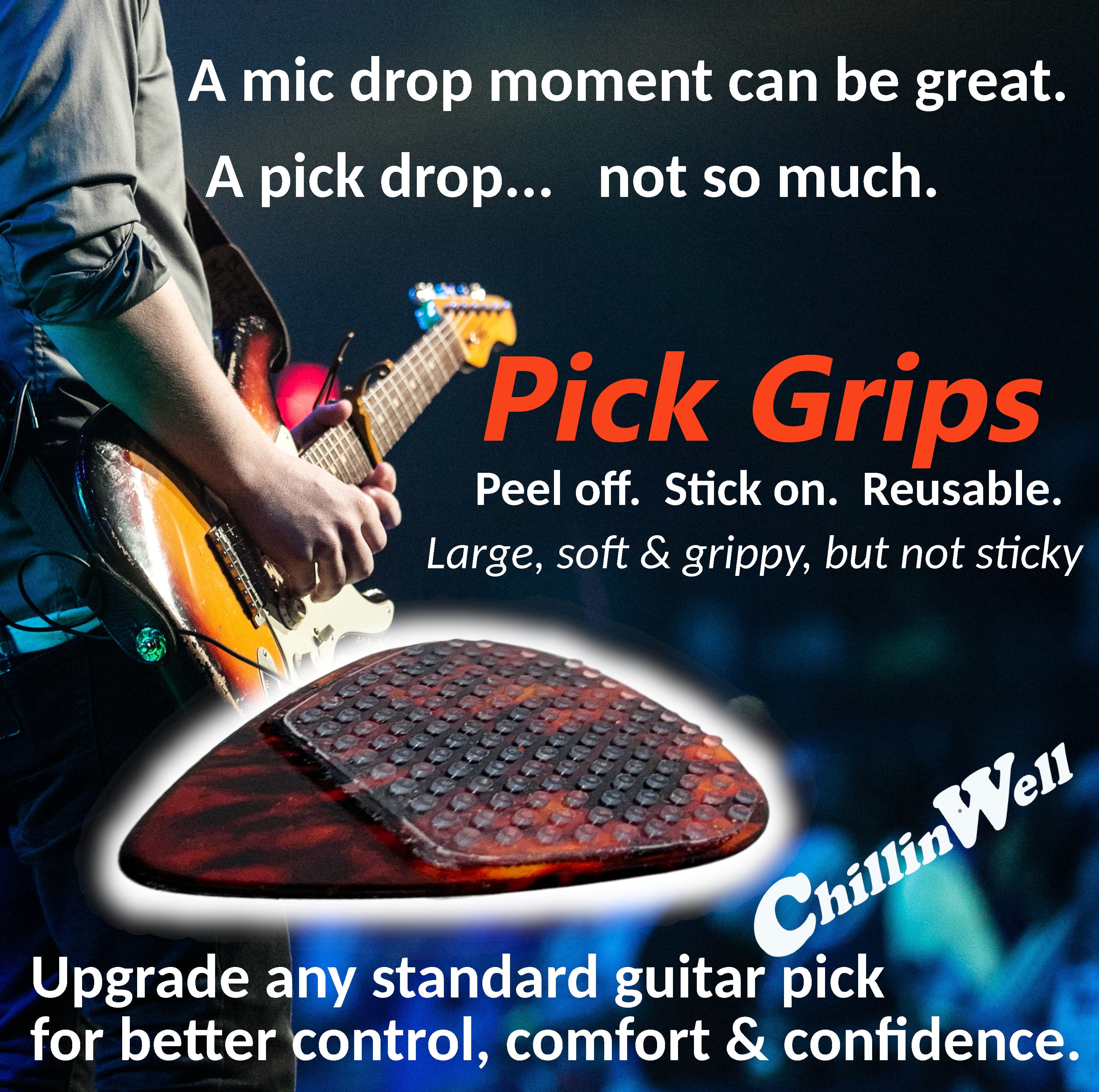 ChillinWell Guitar Pick Grips (16 pc)